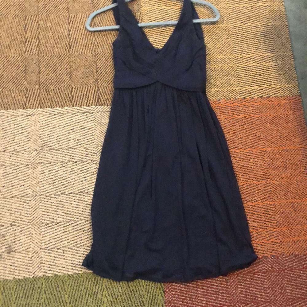Davids bridal dark blue dress size 0